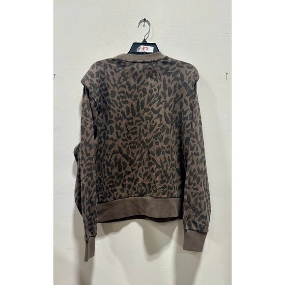 Pistola Women’s Jagged Leopard Print Pullover Sweatshirt - Picture 4 of 8